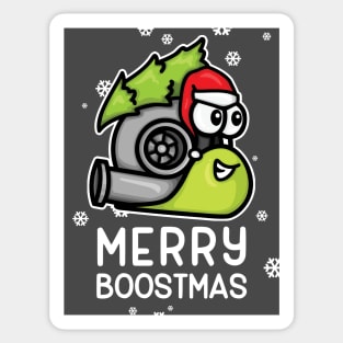 Christmas Sweater - Merry Boostmas Snail Sticker